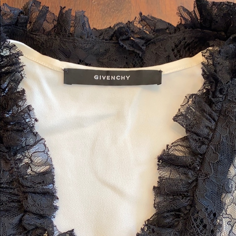 GIVENCHY black and white lace overlay dress - Picture 4 of 13